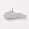 Tarnish Resistant 201 Stainless Steel Pendants STAS-T038-47-2