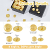 DICOSMETIC 80Pcs 4 Styles Plastic Buttins BUTT-DC0001-13-2
