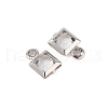 Rack Plating Brass Glass Pendants KK-S385-02P-03-2