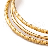 7Pcs PVD Vacuum Plating 304 Stainless Steel Ring Bangles Set for Women BJEW-A011-14C-G-3
