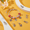 Unicraftale 32Pcs 4 Styles  Tibetan Style Alloy European Dangle Charms FIND-UN0015-62-2