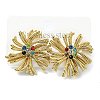 304 Stainless Steel Micro Pave Clear Cubic Zirconia Stud Earrings For Women EJEW-B112-02G-03-4