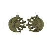 Tibetan Style Alloy Pendants TIBEP-22752-AB-NR-1