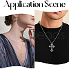 SOFPLATE 28Pcs 7 Colors Iron Ball Chain Necklace Making MAK-SP0001-07-5
