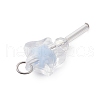 5Pcs Acrylic & Glass Pendants PALLOY-JF03526-02-4