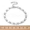 304 Stainless Steel Rhinestone Cup Chain Bracelets for Women BJEW-F488-26A-P-5