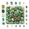 80Pcs 20 Style Acrylic & Glass & Resin & Resin & 304 Stainless Steel European Beads DIY-LS0004-09-1
