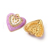 304 Stainless Steel Enamel Pendants STAS-U061-42G-01-2