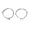 2Pcs Adjustable Waxed Polyester Cord Bracelets BJEW-JB11788-2