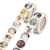 4 Rolls 2 Style Cat & Pet Dog Pattern Self-Adhesive Kraft Paper Stickers DIY-LS0003-36-2
