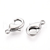 Brass Lobster Claw Clasps KK-YW0004-01B-P-2