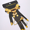 Elegant Classical Copper Plated Gold Coin Lady Finger Bracelets FW5693-4