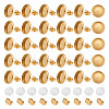 Unicraftale DIY Half Round 304 Stainless Steel & Glass Stud Earring Jewelry Kits DIY-UN0006-08-1