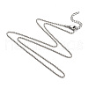 Non-Tarnish 304 Stainless Steel Ball Chain Necklaces NJEW-JN02912-03-1