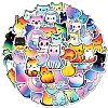 50Pcs Cartoon Cat Paper Sticker STIC-C012-02-1