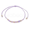 Glass Seed Beaded Braided Beads Bracelets BJEW-MZ00182-6