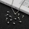 Tarnish Resistant 201 Stainless Steel 3D Ball Round Charms Pendants STAS-Q171-05-5