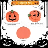 SUNNYCLUE 50Pcs Pumpkin Opaque Resin Cabochons RESI-SC0003-34-2