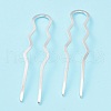 Rack Plating Brass Hair Forks OHAR-C004-01S-1
