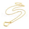 Minimalist Open Teardrop Alloy Pendant Necklace for Women NJEW-I113-01G-2