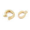 Rack Plating Brass Fold Over Clasps KK-A224-27A-G-2