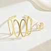 Hollow Oval Alloy Cuff Bangles & Rings Sets FS-WG357B1-01-1