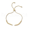 Brass Rhinestone Slider Bracelet Makings KK-E068-VD014-2-1