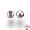 Anti-Tarnish Rhodium Plated 925 Sterling Silver Beads STER-E062-07P-3