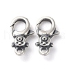 925 Thailand Sterling Silver Lobster Claw Clasp Rhinestone Settings STER-D003-05B-AS-1