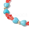 2Pcs Rhombus Cylinder Seed Bead Beaded Bracelets BJEW-MZ00145-5