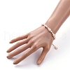 Natural Baroque Pearl Keshi Pearl Beaded Bracelets BJEW-JB05266-02-4