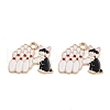 Alloy Enamel Pendants FIND-C068-06KCG-1