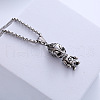 Vintage Punk Style Cartoon Demon Pendant Necklaces for Hip-hop Couples MT6736-2