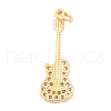 Eco-Friendly Brass Micro Pave Cubic Zirconia Pendants KK-K268-23G-3