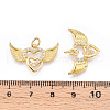 Brass Micro Pave Cubic Zirconia Pendants ZIRC-T016-03G-3