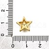 Brass Micro Pave Clear Cubic Zirconia Charms KK-B136-10G-04-3