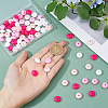 DICOSMETIC 80Pcs 2 Bags Rondelle Food Grade Eco-Friendly Silicone Focal Beads SIL-DC0001-39A-3