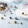 Fashewelry 320Pcs 8 Style Iron Brads FIND-FW0001-29-11