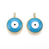 Alloy Enamel Pendants ENAM-T020-105B-1
