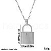 Stainless Steel Lock Pendant Necklaces for Women XV2991-1-1