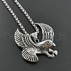 Vintage Stainless Steel Eagle Pendant Necklaces for Men KB7444-1