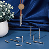 SUPERFINDINGS 12Pcs 2 Styles Alloy Cord Ends FIND-FH0008-98-5
