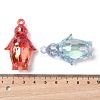 Electroplate Transparent UV Plating Acrylic Pendants OACR-I014-15-4