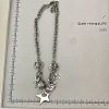 Brass Star Tassel Pendant Necklaces for Women FS-WG63EF5-01-6