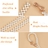CRASPIRE 1Pc Acrylic Pearl Braided Stretch Chain Belts AJEW-CP0008-12A-6