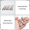 Gorgecraft 14Pcs 7 Colors Alloy Cord Ends FIND-GF0007-11-6