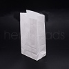 Rectangle Blank Greaseproof Wrapping Paper Baking Bags CARB-WH0014-01-3