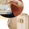 5Pcs Brass Keychain Clasp Findings KK-HS0001-09-6