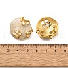 304 Stainless Steel Enamel Stud Earrings EJEW-S254-02B-G-3