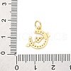 Brass Micro Pave Cubic Zirconia Pendants KK-D325-46G-3